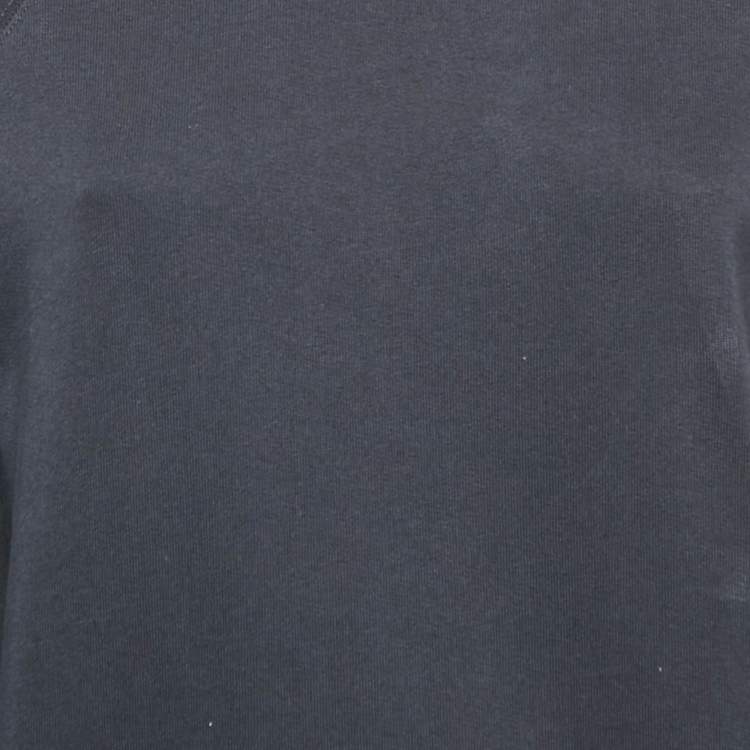 Pre Owned Marni Navy Blue Cotton Crew Neck Long Sleeve Sweatshirt S