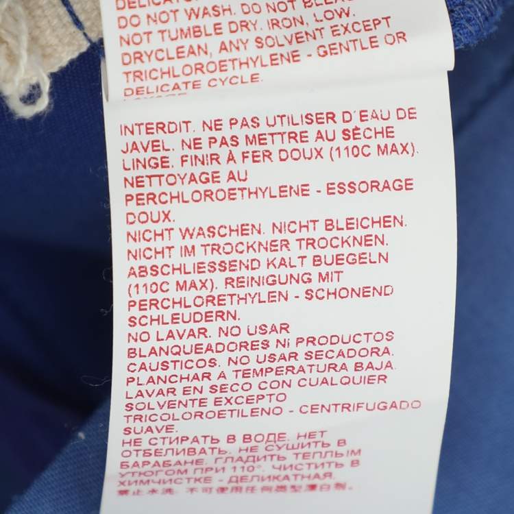 Pre Owned Marni Blue Cotton Trouser S
