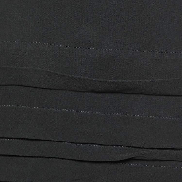 Pre Owned Marni Black Crepe Knee Length Skirt L