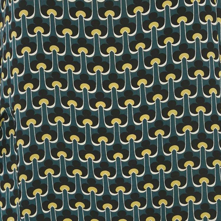 Pre Owned Marni Multicolor Printed Silk Loose Fit Short Dress M