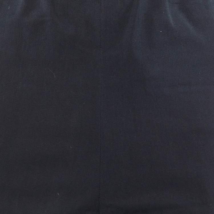 مملوكة مسبقًا بنطلون مارني قطن أزرق كحلي بخصر مرن مقاس متوسط - ميديم