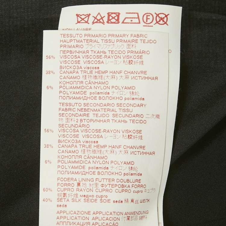 Pre Owned تنورة ميدي مارني قنب مخلوط مخططة بنفسجي/أسود ملتفة مقاس متوسط - ميديوم