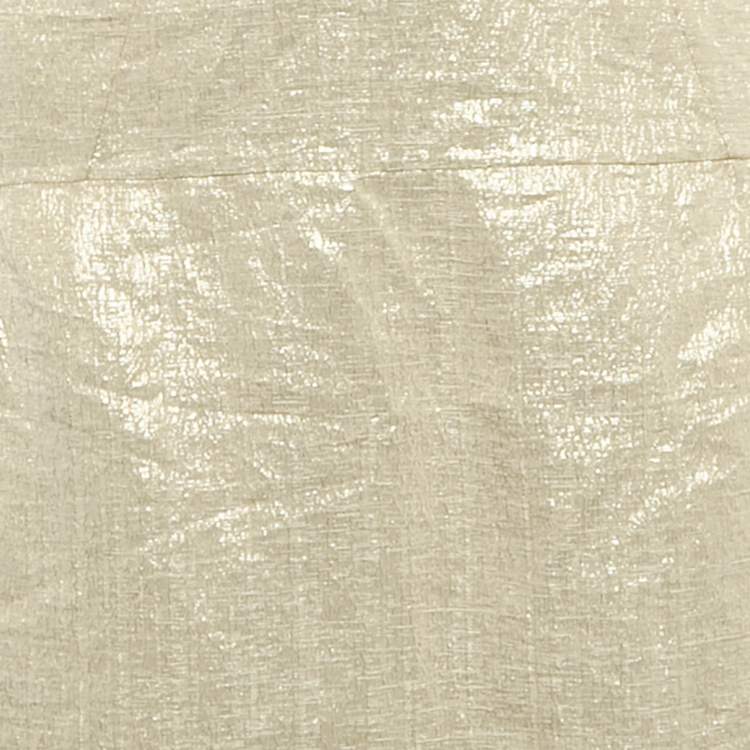 Pre Owned تنورة ميني مارني حرير ذهبي مزيج لوريكس صغيرة