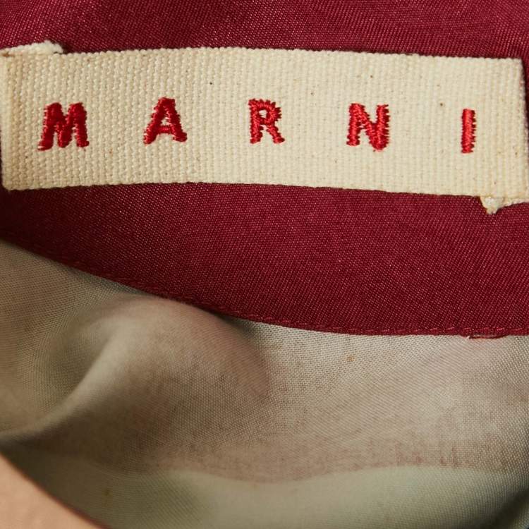 Pre Owned Marni Multicolor Abstract Print Cotton Mini Dress M