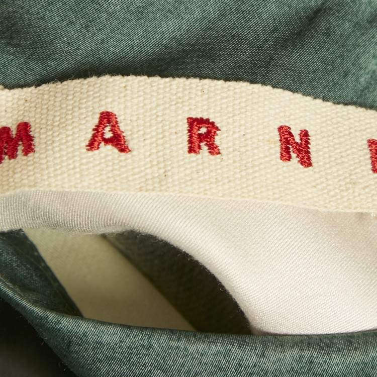 Pre Owned Marni Multicolor Satin Shift Dress M