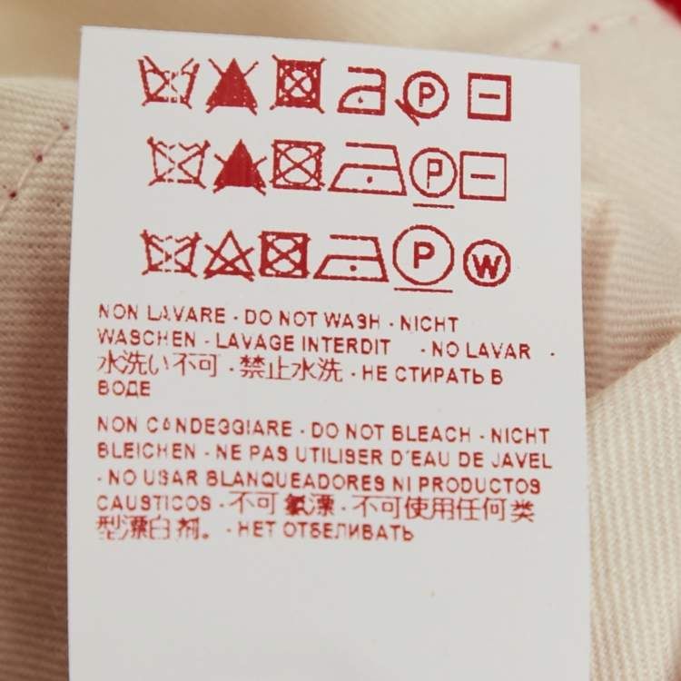 مملوكة مسبقًا Marni Red Gabardine Flared Trousers S