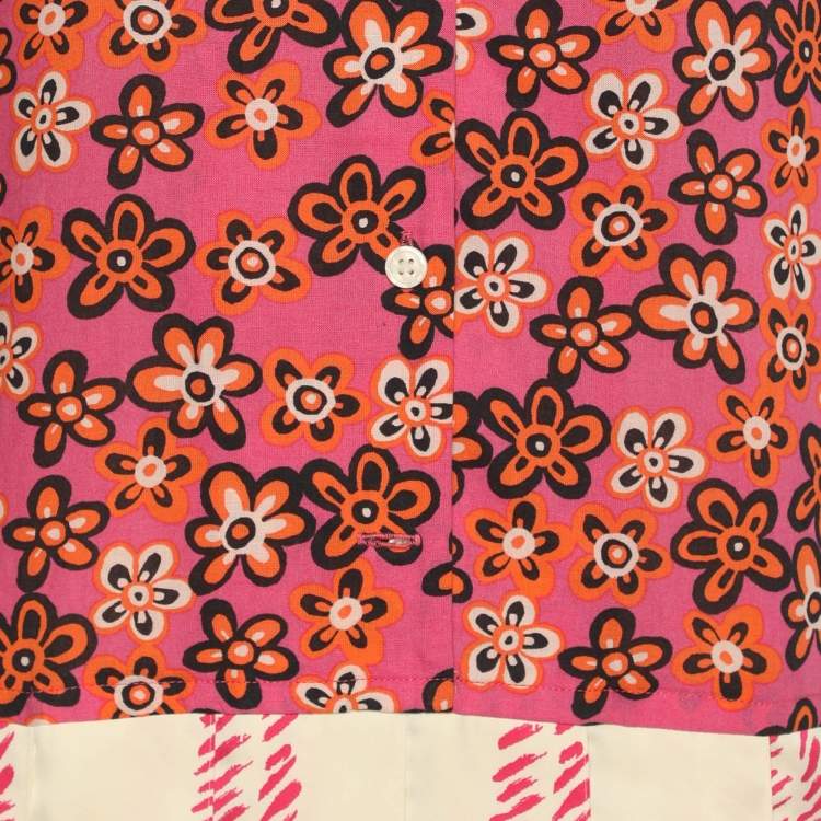 Pre Owned فساتين مارني بتعدد الألوان من ليوسيل وكتان مطوي قصير مقاس متوسط (ميديوم)