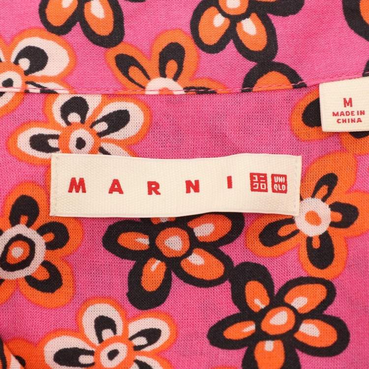 Pre Owned فساتين مارني بتعدد الألوان من ليوسيل وكتان مطوي قصير مقاس متوسط (ميديوم)