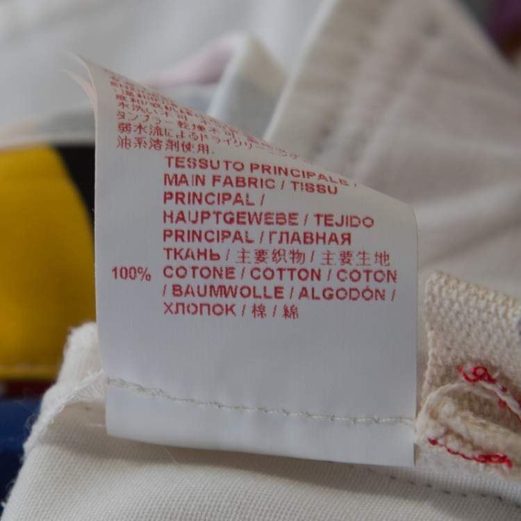 Pre Owned Marni Multicolor Wide Striped Cotton Shorts S