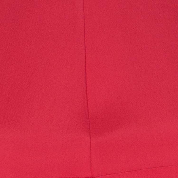 Pre Owned Marni Hot Pink Paneled Button Detail Long Sleeve Maxi Dress S