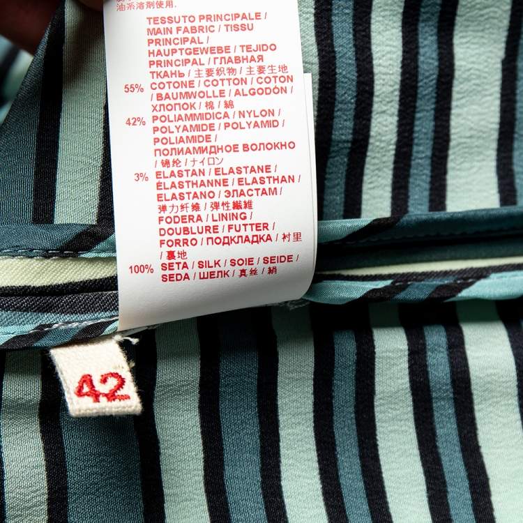 Pre Owned Marni Multicolor Printed Knit Plunge Neck Sleeveless Maxi Dress M