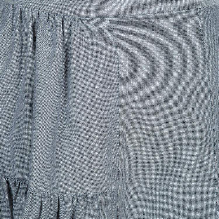 Pre Owned Marni Grey Gathered Cotton Skirt S 