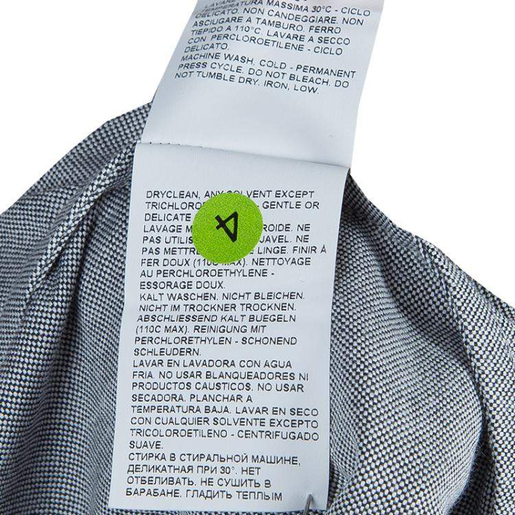 Pre Owned Marni Grey Gathered Cotton Skirt S 