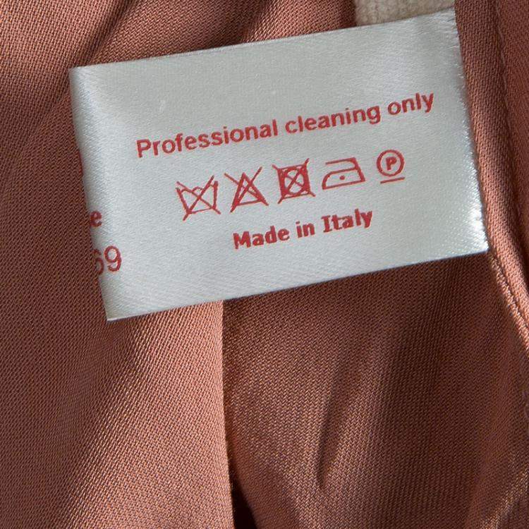 Pre Owned Marni Salmon Pink Twist Knot Neck Top S