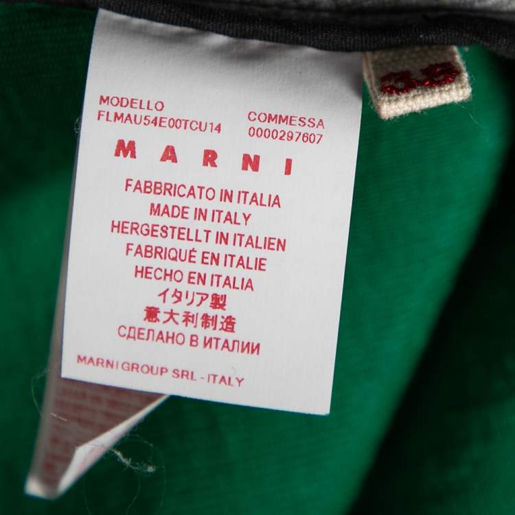 Pre Owned Marni Grey Jersey Asymmetric Hem Detail Short Sleeve Top S