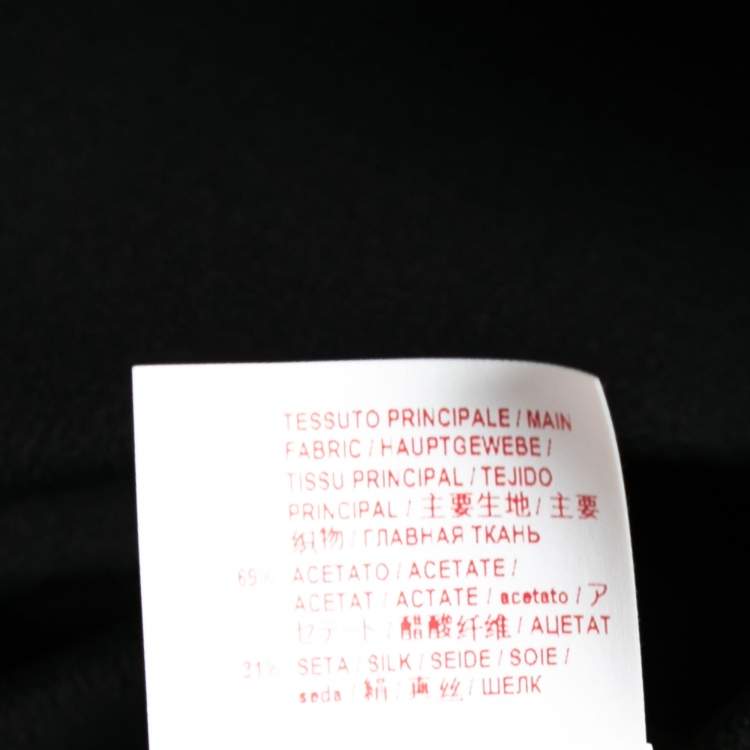 Pre Owned Marni Black Crepe Asymmetric Hem Dress M 