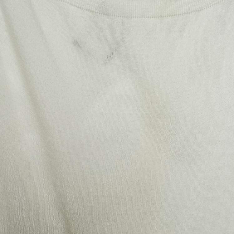 Pre Owned Marni Off White Cotton Knit Back Button Up Top M