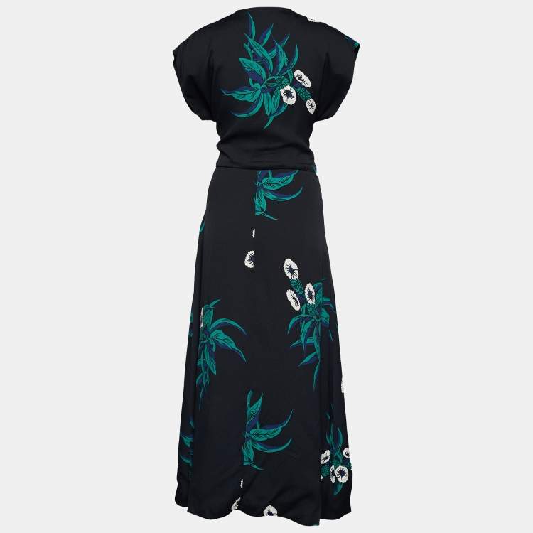 Pre Owned Marni Black Crepe Sequin Embellished Midi Dress M