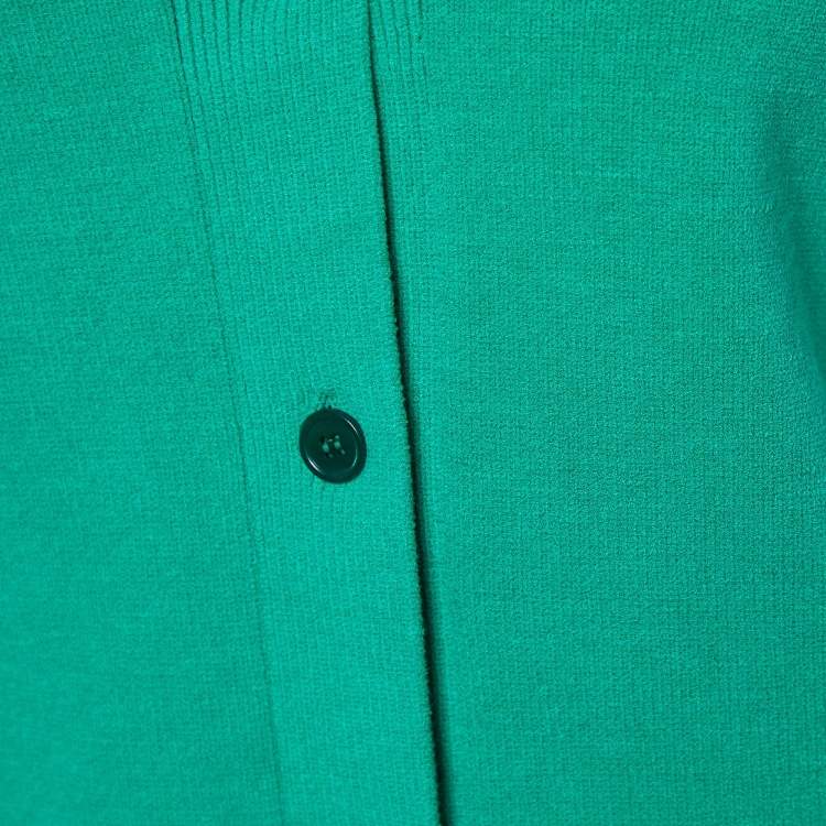 Pre Owned Marni Multicolor Cotton Knit Button Front Sweater S
