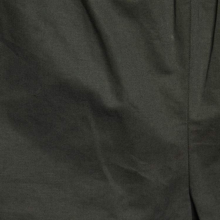 Pre Owned Marni Military Green Cotton Elasticized Waist Leggings S