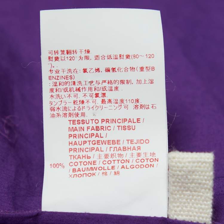 Pre Owned Marni Purple Cotton Sleeveless Peplum Top M