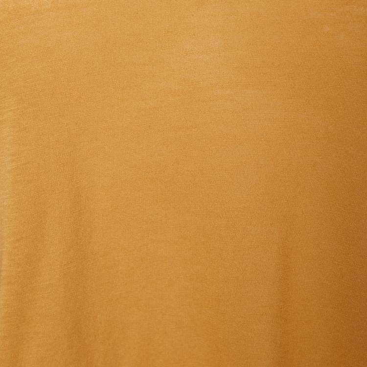 Pre Owned Marni Mustard Yellow Cotton Knit T-Shirt M
