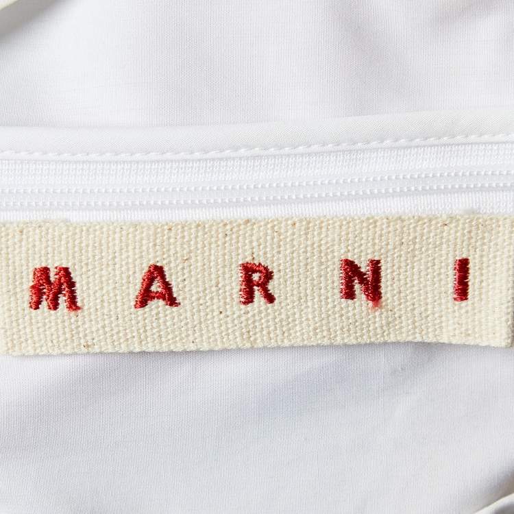 Pre Owned Marni White Cotton Top M