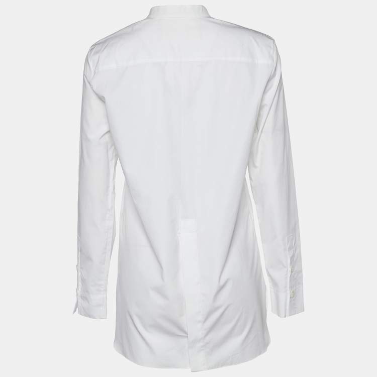 Pre Owned Marni White Cotton Button Front Long Shirt S