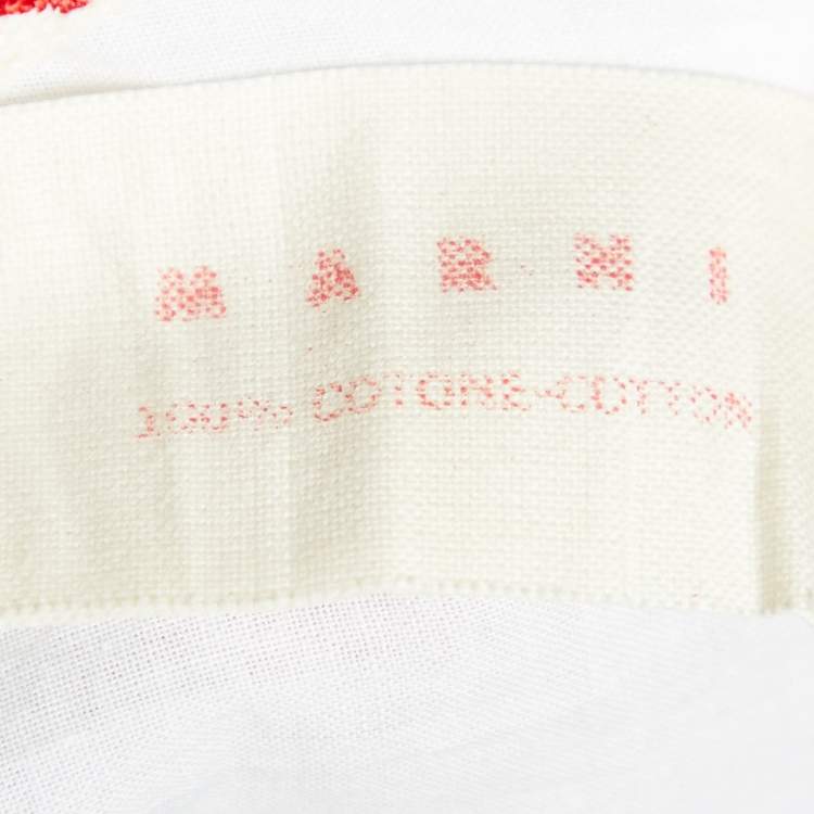 Pre Owned Marni White Cotton Sleeveless Top M