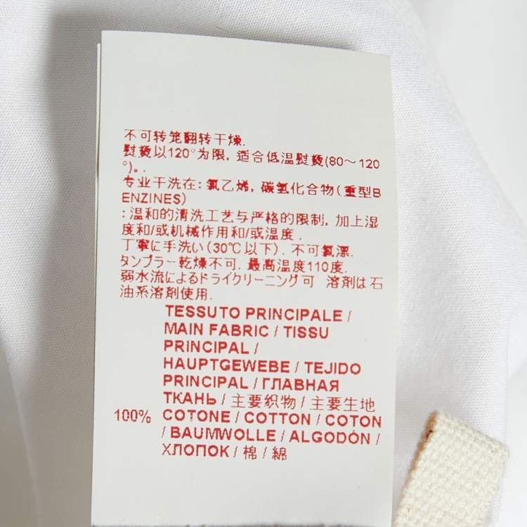 Pre Owned Marni White Cotton Collared Top M