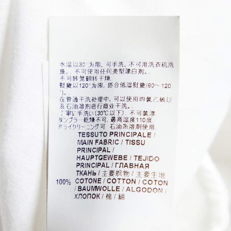 Pre Owned Marni White Cotton Pleated Hem Tank Top S