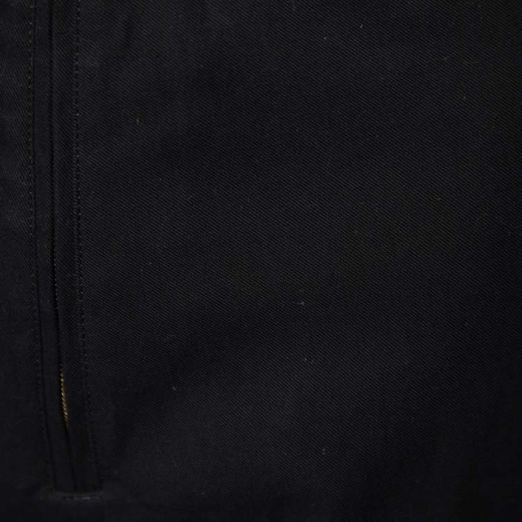 Pre Owned Marni Black Cotton Elastic Waist Trousers S