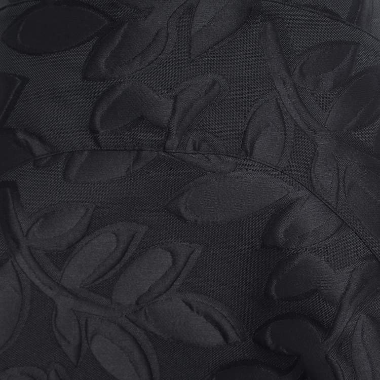 Pre Owned Marni Black Floral Jacquard Midi Skirt M