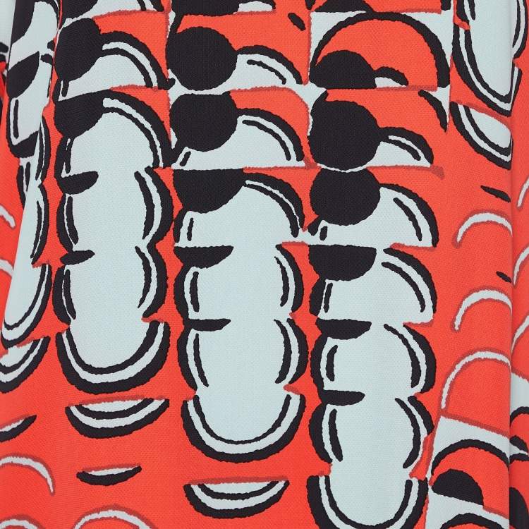 Pre Owned Marni Multicolor Printed Textured Shift Dress S