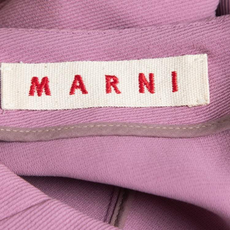 Pre Owned Marni Pink Cotton Mini Skirt M