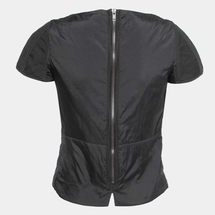 Pre Owned Marni Black Synthetic Cap Sleeve Top S