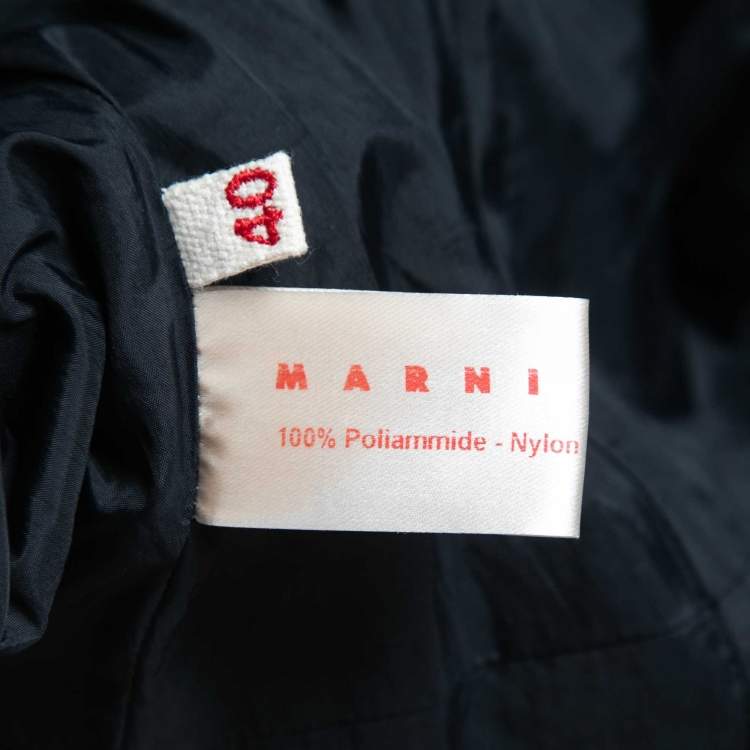 Pre Owned Marni Black Synthetic Cap Sleeve Top S
