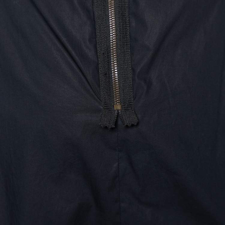 مملوكة مسبقًا Marni Black Cotton Pleated Detail Mini Skirt M