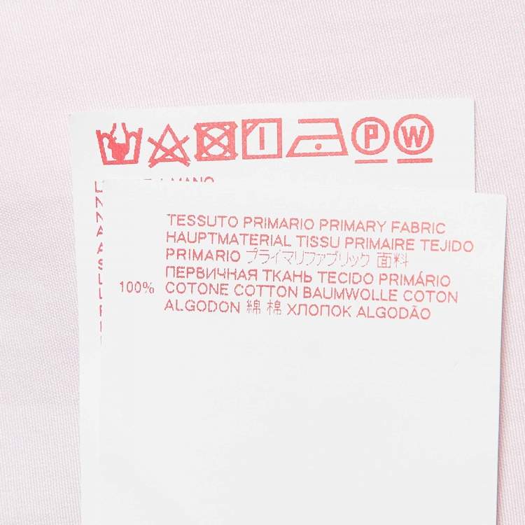 Pre Owned Marni Powder Pink Cotton Pleated Cap Sleeve Blouse S