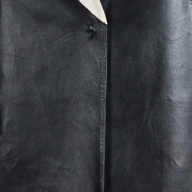 Pre Owned Marni Black Leather Jacket S