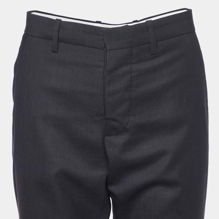 Pre Owned Marni Black Wool Tailored Trousers S