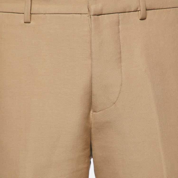 Pre Owned Marni Beige Cotton Tailored Trousers S