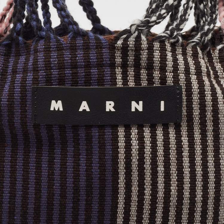 Pre Owned MARNI Multicolour Fabric Market Hammock Bag