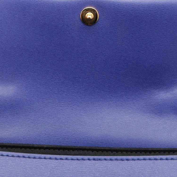 Pre Owned Marni Blue Leather Top Handle Bag