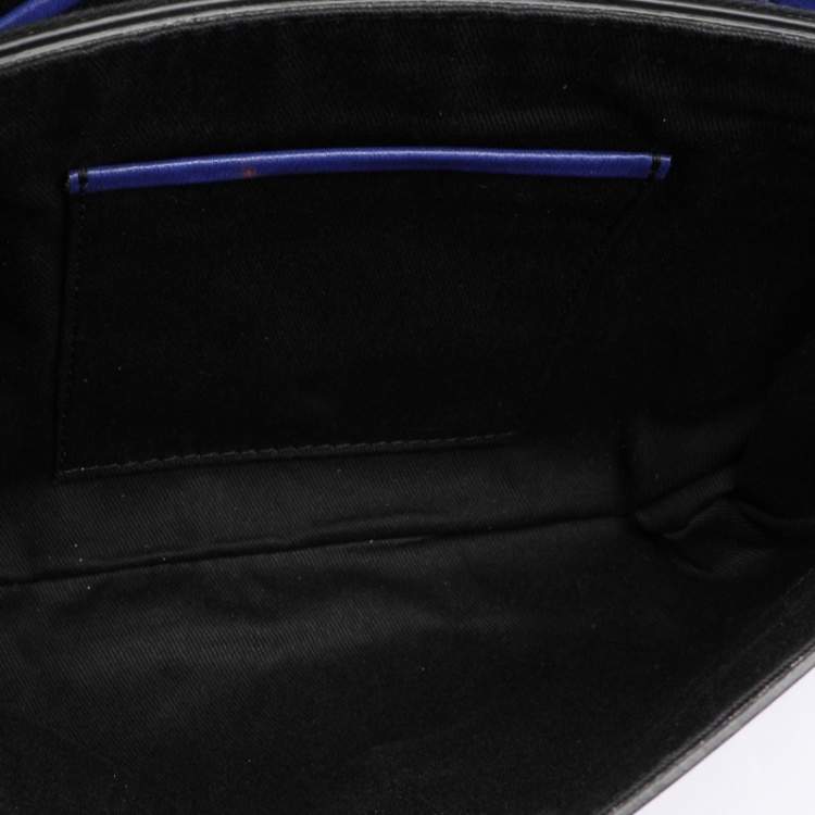 Pre Owned Marni Blue Leather Top Handle Bag