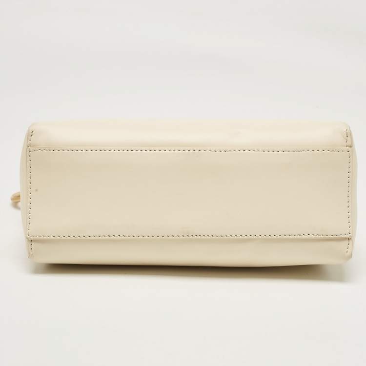 Pre Owned Marni Cream Leather Toggle Shoulder Bag