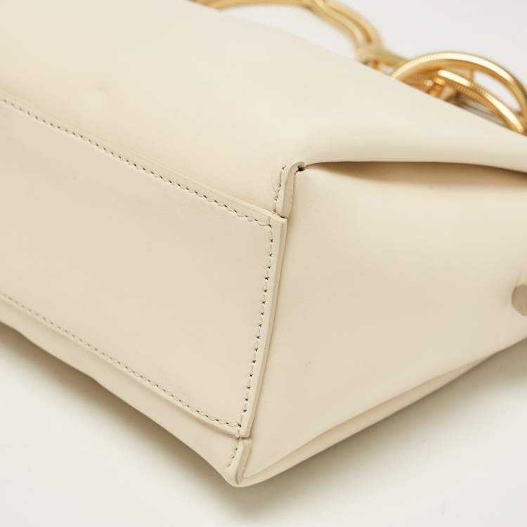 Pre Owned Marni Cream Leather Toggle Shoulder Bag