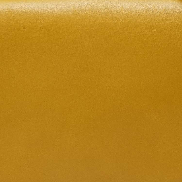 Pre Owned Marni Mustard/Brown Leather Metal Top Handle Bag