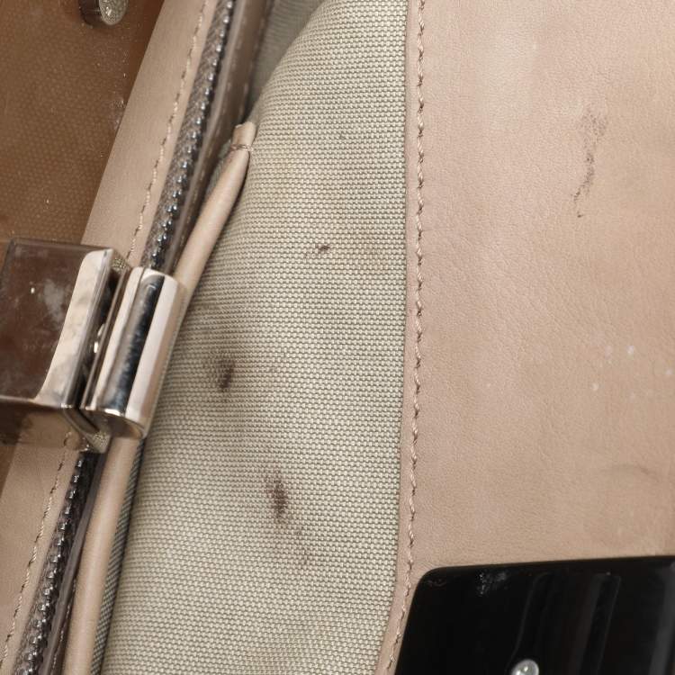 Pre Owned Marni Beige Leather Top Handle Bag