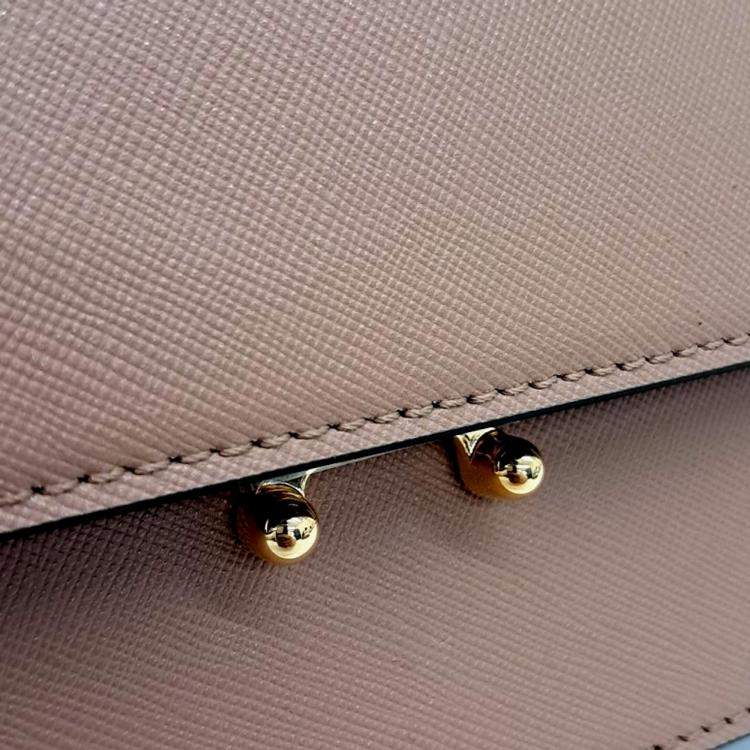 Pre Owned Marni Brown Leather trunk bag
